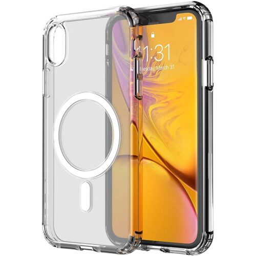 Coque mobile pour iPhone X/XS compatible avec MagSafe Acrylique transparent