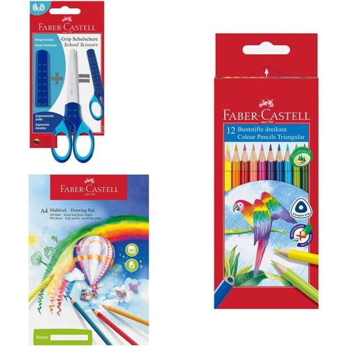 CHECARZHN--NO1-205075 - Set Créatif Avec C aux, Crayons De Couleur Et Bloc À Dessin, 14 Pièces, Pour Enfants