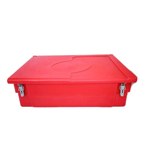 Bac à sable incendie/ à sel de déneigement 100l + grenouillères + cadenas + pelle