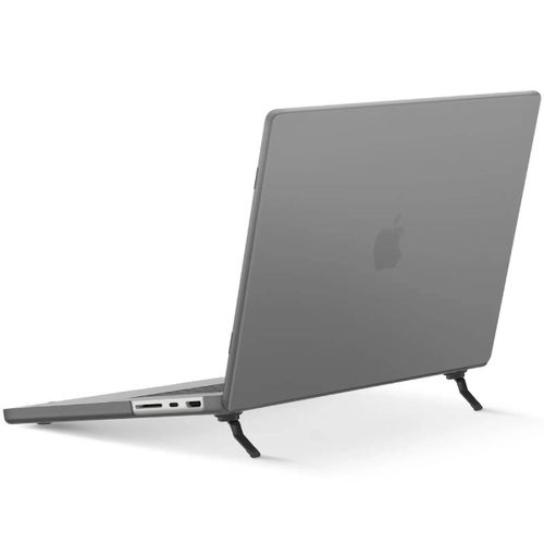 Coque de Protection 360° pour MacBook Pro 16' avec Support Intégré Noir transparent