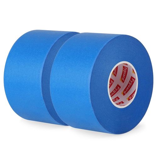 2 Rouleaux Ruban de Masquage,48mm x 50m Ruban de Peintre Bleu Résistant à la Chaleur pour Travaux de Peinture,Rénovation,Séparation des Couleurs