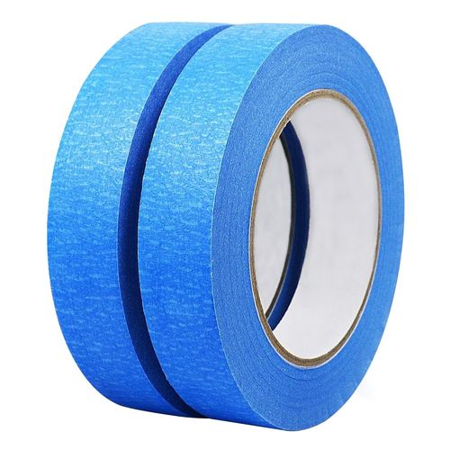 2 Rouleaux Ruban de Masquage Multi-Surfaces,50mx24mm,Bleu,pour Peinture et Décoration,Travaux de Rénovation