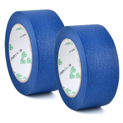 Lot de 2 rouleaux de ruban de masquage-48 mm x 50 m-Pour travaux de peinture et décoration-Ruban de masquage pour peindre,vernir,rénover-Bleu