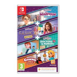 Pack My Universe : Maîtresse d'école - Fashion boutique - Doctors & Nurses - Cooking star (Code in a Box) Switch