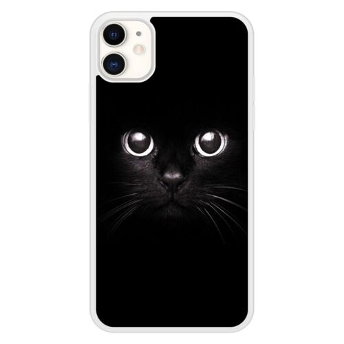Coque Silicone Renforcée - Compatible Apple Iphone 11 - Design Yeux De Chat