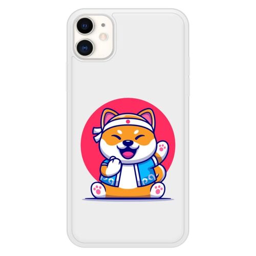 Coque Silicone Renforcée - Compatible Apple Iphone 11 - Design Shiba Ninja