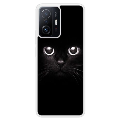 Coque Silicone Renforcée - Compatible Xiaomi Mi 11t - Design Yeux De Chat