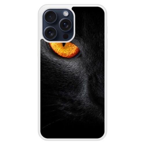 Coque Silicone Renforcée - Compatible Apple Iphone 15 - Design Oeil De Panthere