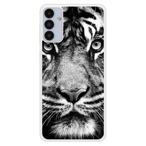 Coque Silicone Renforcée - Compatible Samsung Galaxy A13 - Design Tigre Blanc Et Noir