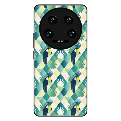 Coque Silicone Renforcée - Compatible Xiaomi 14 Ultra - Design Toucan Losange