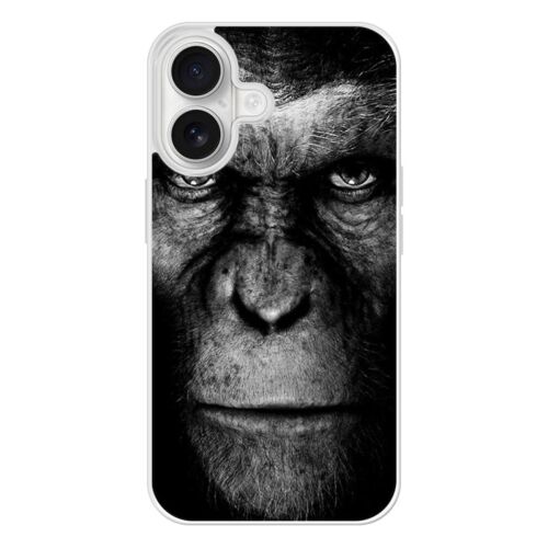 Coque Silicone Renforcée - Compatible Apple Iphone 16 - Design Singe