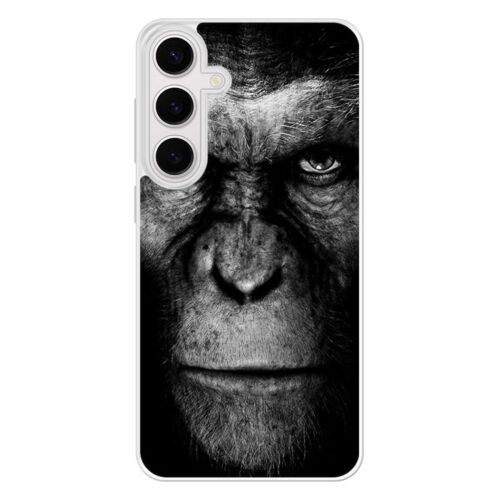 Coque silicone renforcée - Compatible Samsung Galaxy S24 - design singe