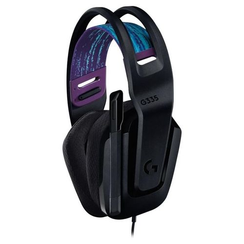 Logitech G Casque de jeu filaire G335 - Micro-casque - circum-aural - filaire - jack 3,5mm - noir - Certifié Discord