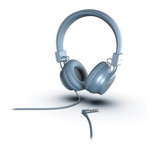Ryght Nima - Écouteurs avec micro - sur-oreille - filaire - jack 3,5mm - bleu gris