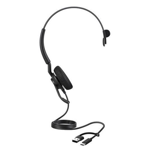 Jabra Engage 40 Mono - Micro-casque - sur-oreille - filaire - USB-C, USB-A - isolation acoustique - Optimisé pour la CU
