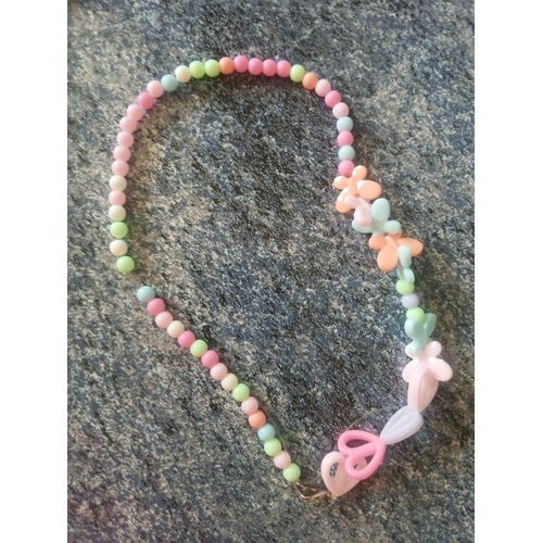 Collier Fait Maison Multicolore Environ 20 Cm