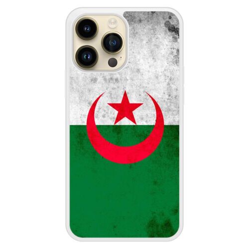 Coque Silicone Renforcée - Compatible Apple Iphone 14 - Design Drapeau Algerie