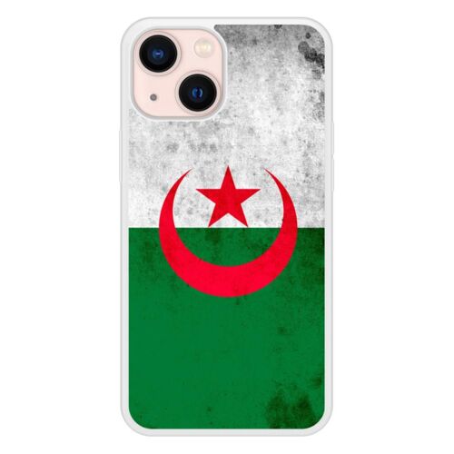 Coque Silicone Renforcée - Compatible Apple Iphone 13 - Design Drapeau Algerie