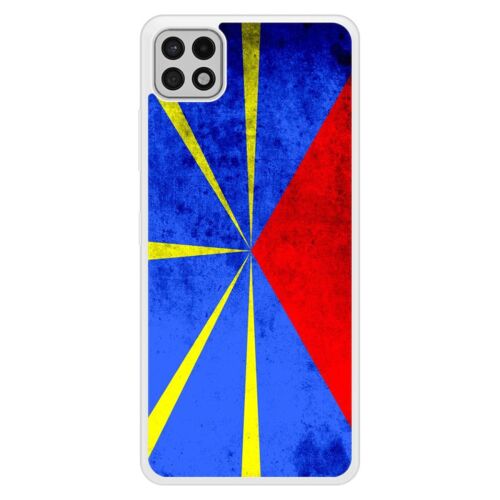 Coque Silicone Renforcée - Compatible Samsung Galaxy A22 - Design Drapeau La Reunion