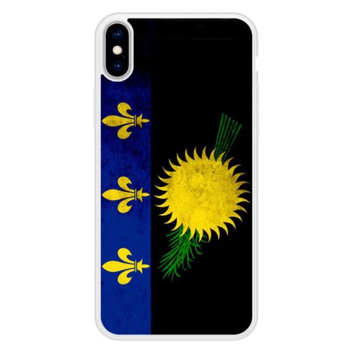 Coque Silicone Renforcée - Compatible Apple Iphone X - Design Drapeau Guadeloupe