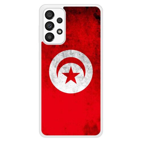 Coque Silicone Renforcée - Compatible Samsung Galaxy A33 - Design Drapeau Tunisie