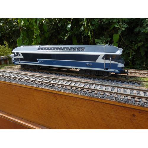 Locomotive Diesel De La Sncf De Type Cc 72001 De La Marque Jouef À L'Échelle Ho Ref Inconnu Plus De Boite D'Origine, Mais En Bon État.-Jouef