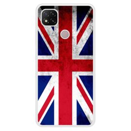 Coque Silicone Renforcée - Compatible Xiaomi Redmi 9c - Design Drapeau Angleterre