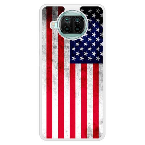 Coque Silicone Renforcée - Compatible Xiaomi Mi 10t - Design Drapeau Usa