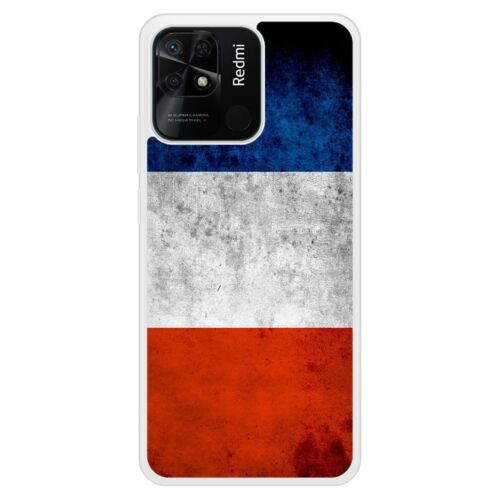 Coque Silicone Renforcée - Compatible Xiaomi Redmi 10c - Design Drapeau France