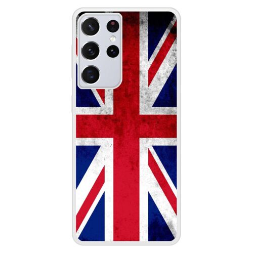 Coque Silicone Renforcée - Compatible Samsung Galaxy S21 - Design Drapeau Angleterre