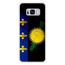 Coque Silicone Renforcée - Compatible Samsung Galaxy S8 - Design Drapeau Guadeloupe