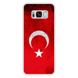 Coque Silicone Renforcée - Compatible Samsung Galaxy S8 - Design Drapeau Turquie