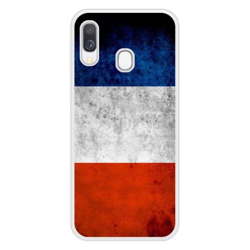 Coque Silicone Renforcée - Compatible Samsung Galaxy A40 - Design Drapeau France