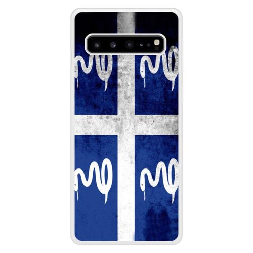 Coque Silicone Renforcée - Compatible Samsung Galaxy S10 - Design Drapeau Martinique