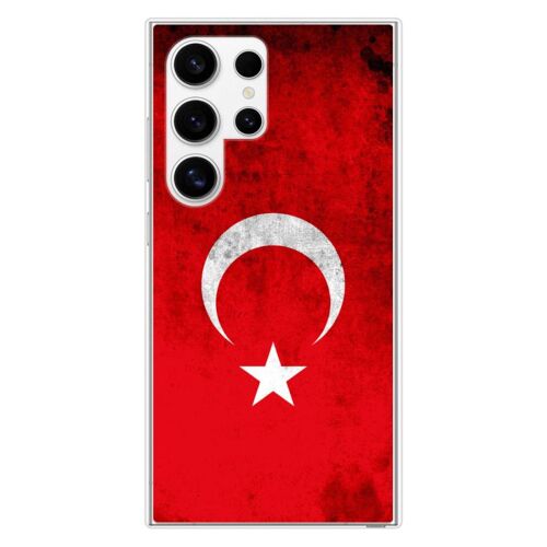 Coque En Silicone - Compatible Samsung Galaxy S24 Ultra - Design Drapeau Turquie