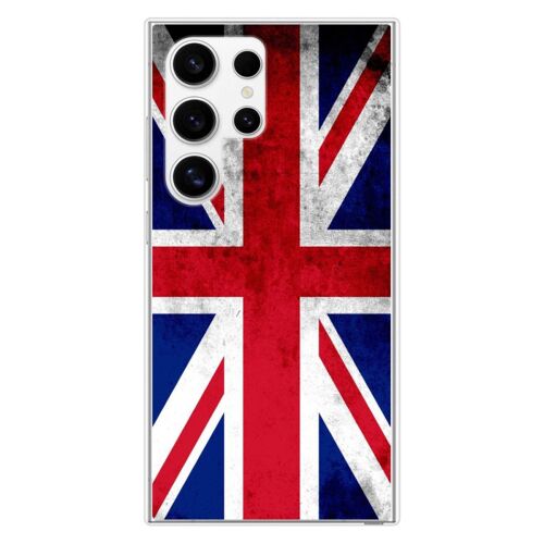 Coque Silicone Renforcée - Compatible Samsung Galaxy S24 - Design Drapeau Angleterre