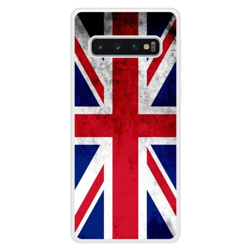 Coque Silicone Renforcée - Compatible Samsung Galaxy S10 - Design Drapeau Angleterre