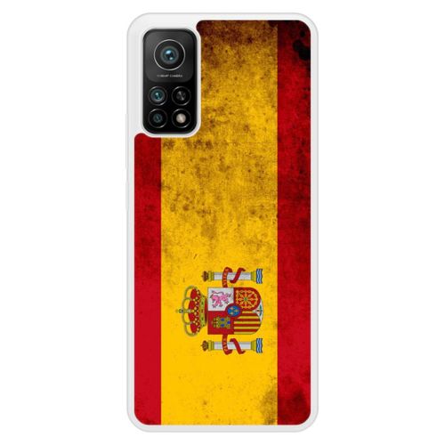 Coque Silicone Renforcée - Compatible Xiaomi Mi 10t - Design Drapeau Espagne