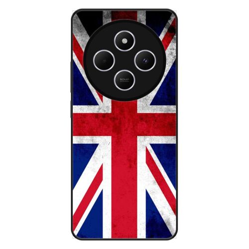 Coque Silicone Renforcée - Compatible Xiaomi Redmi 14c - Design Drapeau Angleterre
