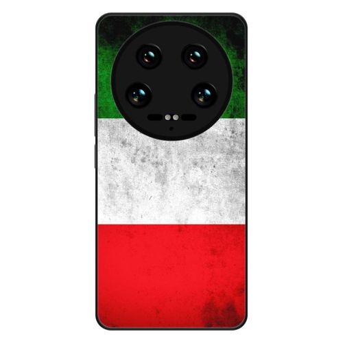 Coque Silicone Renforcée - Compatible Xiaomi 14 Ultra - Design Drapeau Italie