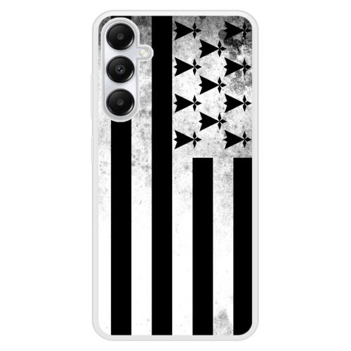 Coque Silicone Renforcée - Compatible Samsung Galaxy A25 - Design Drapeau Bretagne