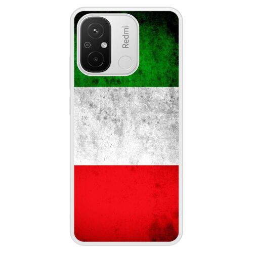 Coque Silicone Renforcée - Compatible Xiaomi Redmi 12c - Design Drapeau Italie