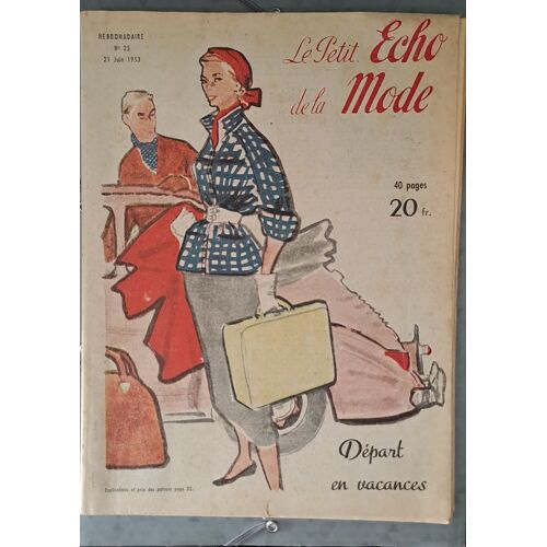 Le Petit Écho De La Mode N° 25, 21/06/1953