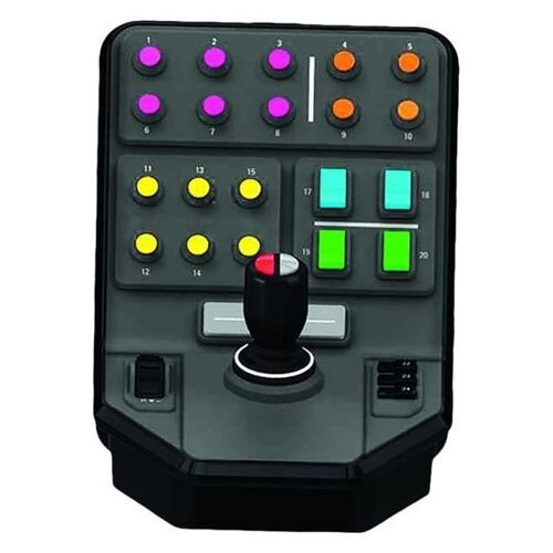 Logitech Heavy Equipment Side Panel - Contrôleur de simulateur de vol - filaire - pour PC