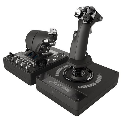 Logitech X56 H.O.T.A.S. - Joystick et accélérateur - filaire - pour PC