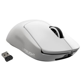 Logitech PRO X SUPERLIGHT Wireless Gaming Mouse - Souris optique - récepteur Logitech LIGHTSPEED - blanc
