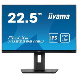 iiyama ProLite XUB2395WSU-B5 - Écran LED - 23" (22.5" visualisable) - 1920 x 1200 WUXGA @ 75 Hz - IPS - 250 cd/m² - 1000:1 - 4 ms - HDMI, VGA, DisplayPort - haut-parleurs - noir, mat