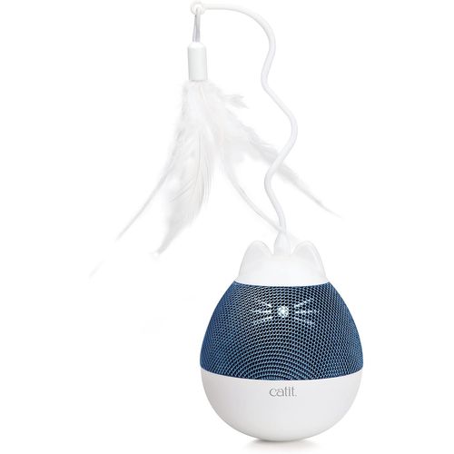 Cmws-Pixi Spinner Jouet Electronique Pour Chat Blanc Et Bleu