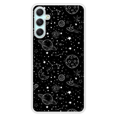 Coque Silicone Renforcée - Compatible Samsung Galaxy A24 - Design Galaxy Draw