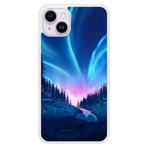 Coque silicone renforcée - Compatible Apple iPhone 15 - design tombee de nuit